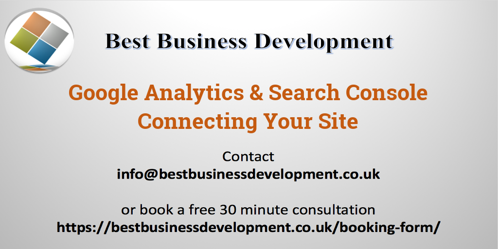 Goolge Analytics Connecting Your Site