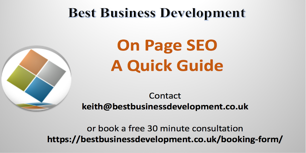 On Page SEO A Quick Guide